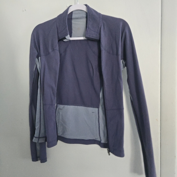Sweaters - Lululemon Purple and Gray Zip-Up Jacket